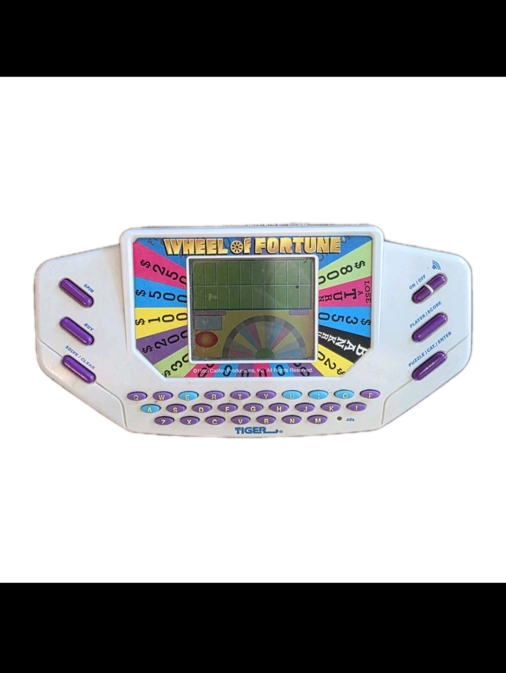 Vintage 1995 Tiger Electronics Wheel of Fortune Handheld Game with Cartridge 7 - Picture 2 of 7